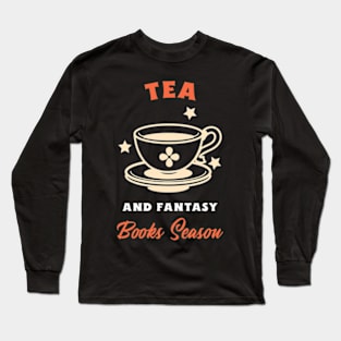 Tea And Fantasy Books Season Long Sleeve T-Shirt